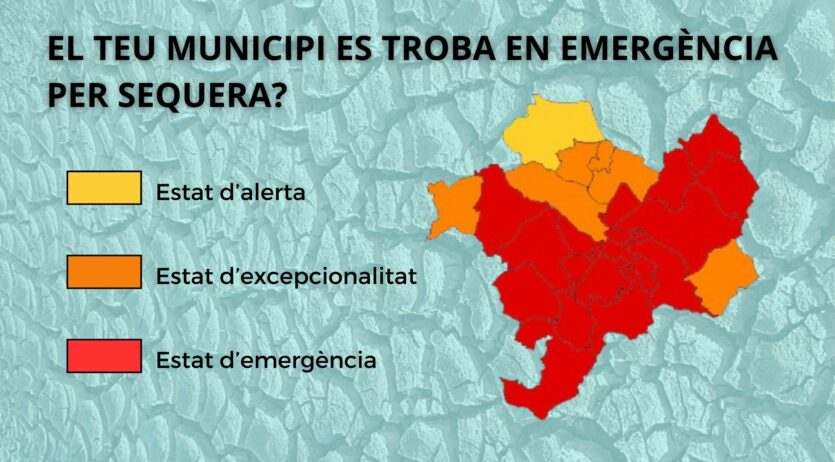 Quins municipis de l’Alt Penedès entren en emergència per sequera? Consulta-ho al nostre mapa: