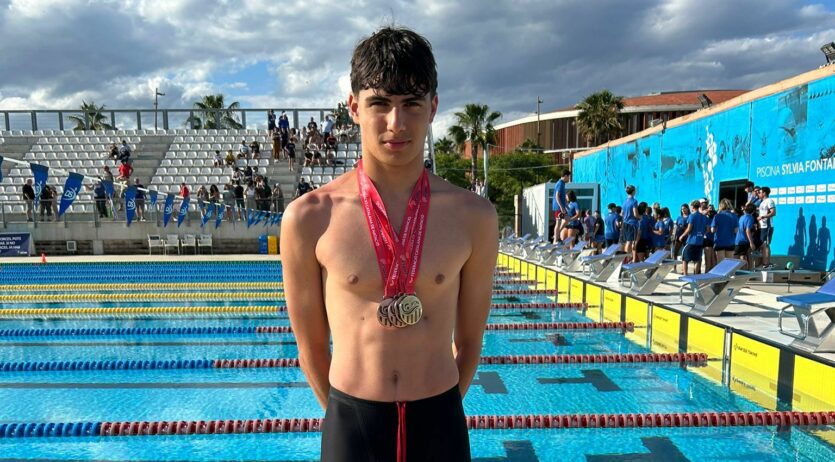 Alex Parra (CN Vilafranca), campió de Catalunya infantil de 50m braça