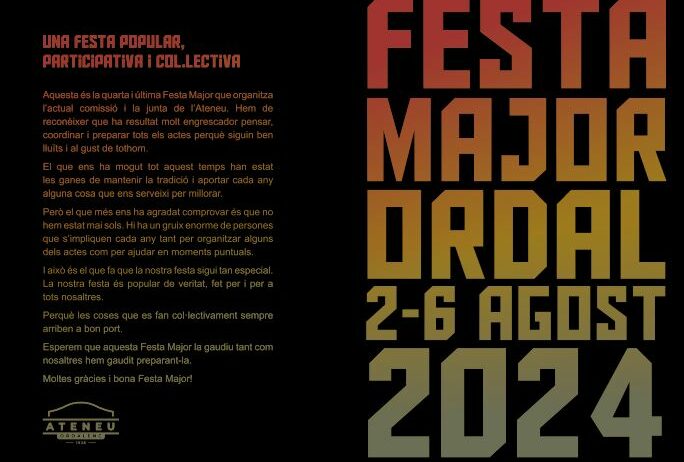 La Festa Major d’Ordal, en marxa aquest cap de setmana