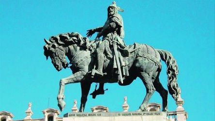 Entrada a València del rei Jaume I el Conqueridor acabant el setge