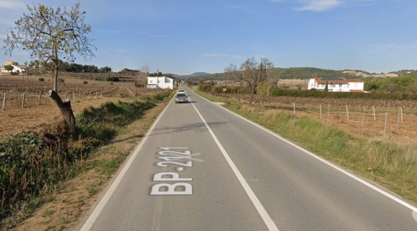 Una vianant mor atropellada per un turisme a la BP-2121, a Sant Martí Sarroca