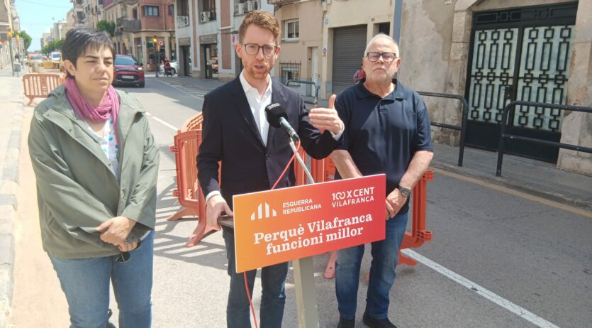 ERC considera un ‘nyap’ les obres del carrer Santa Calara i demana una planificació decent
