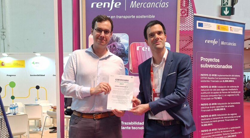 Renfe Mercaderies lliura a l’empresa Harinera Vilafranquina el Certificat de Petjada de Carboni