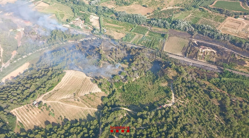 Demores a la circulació ferroviària a la R4 arran de l’incendi a Mar