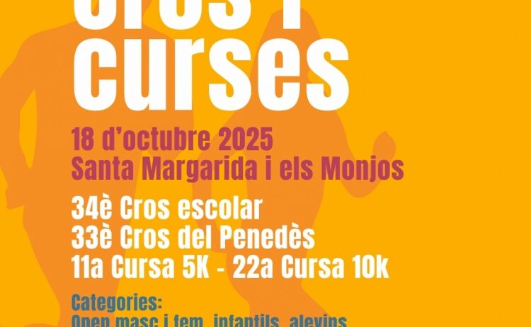 Obertes les inscripcions per a les curses 5K i 10k de Santa Margarida i els Monjos