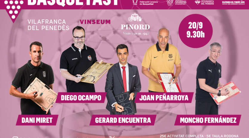 Els entrenadors dels 5 equips catalans d’ACB es donen cita aquest dissabte a VINSEUM