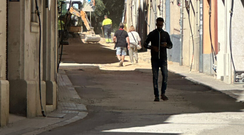 S’aturen les obres del c/ Santa Magdalena unes setmanes