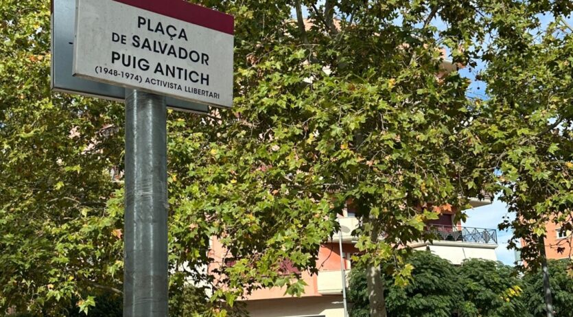 Vilafranca inaugurarà una placa dedicada a Salvador Puig Antich a la plaça de la Girada