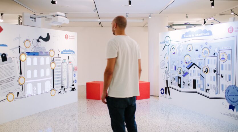 Vilafranca acull una exposició de la Diputació de Barcelona sobre rehabilitació d’edificis