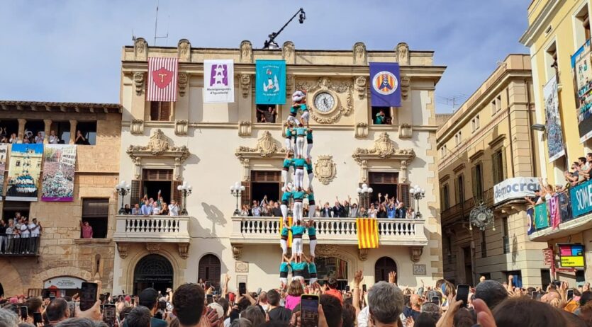 Els Castellers de Vilafranca s’imposen per Tots Sants