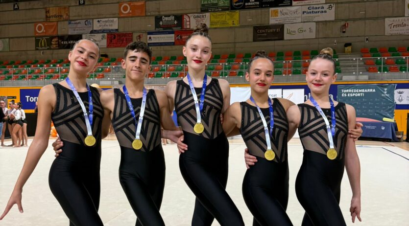 El Rítmica Olèrdola, campió de la 2a fase de conjunts de Copa Catalana nivells 5-6